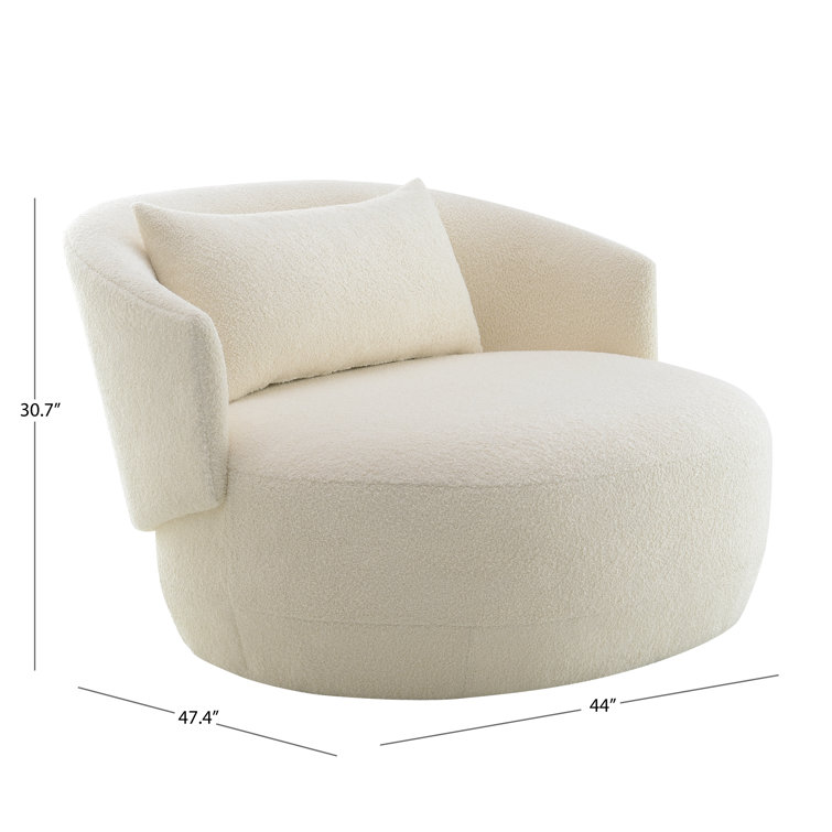 Small round swivel discount chair